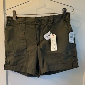 Sanctuary Women's Hiker  Green Cargo Shorts